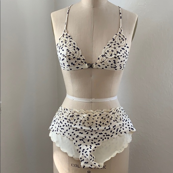 Balenciaga Other - Balenciaga scalloped bikini with laser cut eyelet